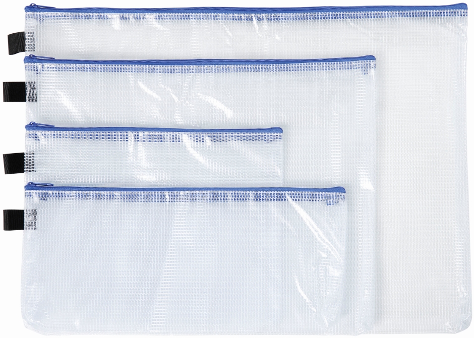 Other view of Handy Pouch with Zip - Polypropylene - Blue/Clear - A3 - 49500 - Avery