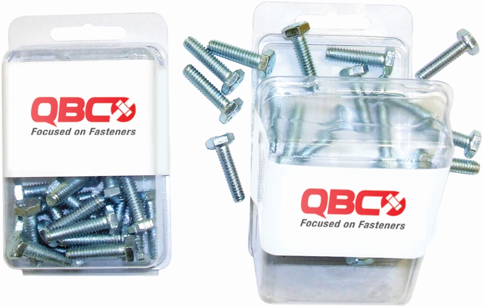 Other view of QBC Focus on Fasteners Hex Head Bolt - High-Tensile - Class 5 - Steel - Zinc Plated - UNC - 5/16-18x3/4inch - Pack of 15