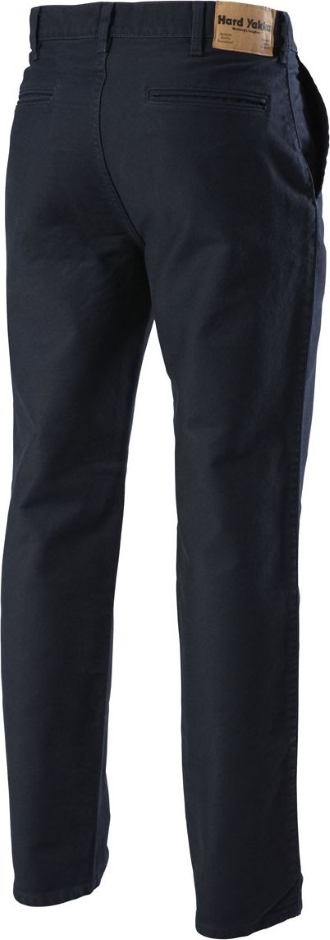 Other view of Men's Moleskin Plain Front Jeans – Cotton Weft Sateen Brushed Fabric – Navy – 79L – Y03876 – Foundations – Hard Yakka