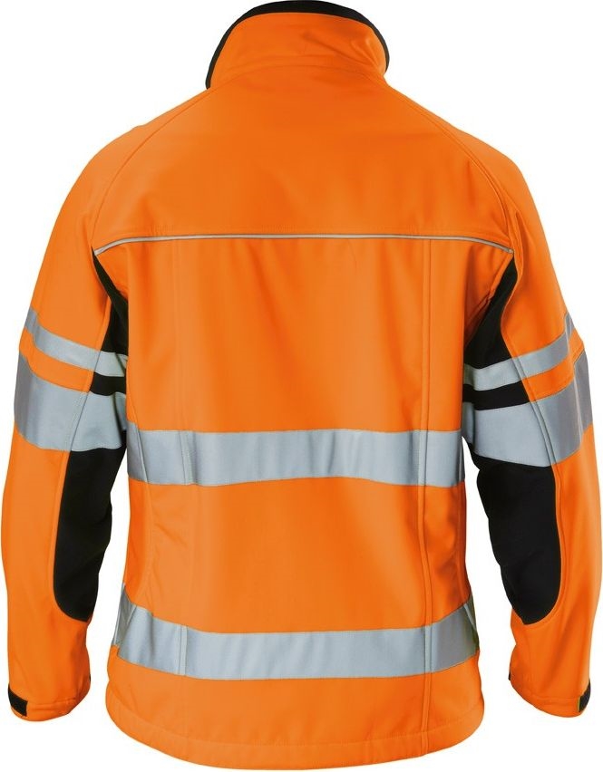 Other view of 2-Tone Softshell Jacket With Stretch Tape – Polyester – Orange/Navy – Medium – Y06546 – Hard Yakka