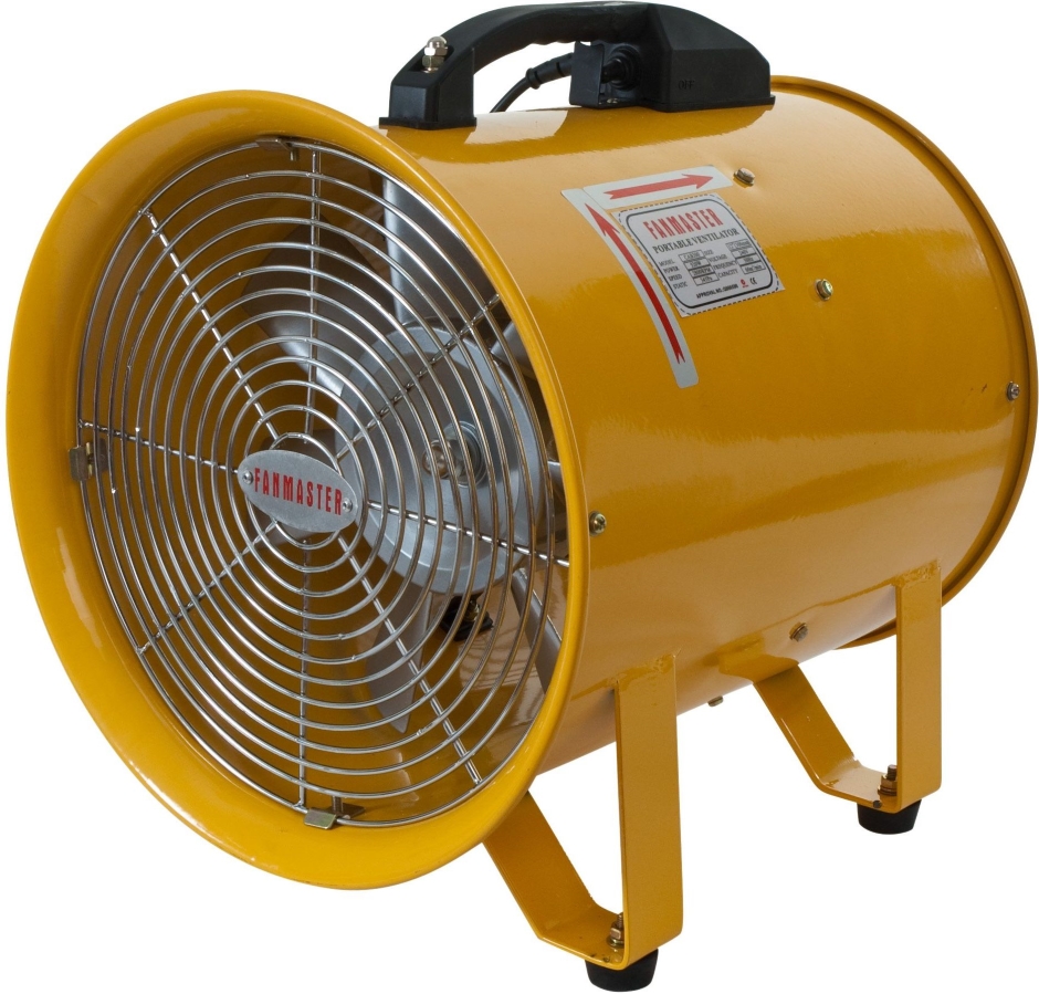 Other view of Heat Australia Master CAB300 - Drum Fan Portable Confined Space Ventilator - 300mm 0.5kW 240V Yellow