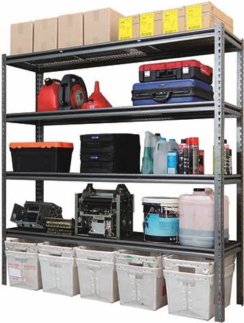 Other view of Rivet Shelving - Heavy Duty - Grey - HDRVS4 - Summit Storage Products