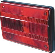 Other view of Incandescent Designline Stop/Rear Position Marker Lamp - Red - 12/24 VDC - 202 mm x 50 mm x 131 mm - Hella