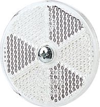 Other view of Front Direction Retro Reflector with Fixing Screw - Clear - Round - Surface Mount - 60 mm x 6 mm - Hella