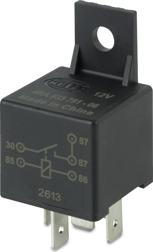 Other view of Single Mini Relay - 30 A - 12 V - 5 Pin - Normally Open - Hella