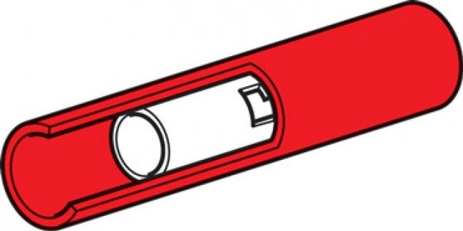 Other view of Cable Connector - Red - 2.5 to 3 mm - 100/Bulk Pack - Hella