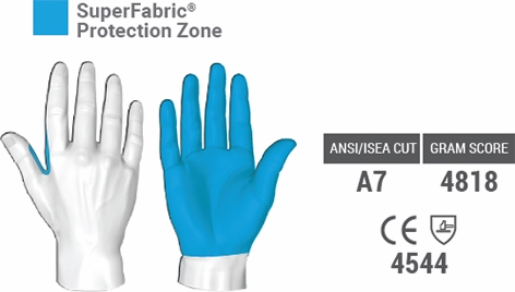 Other view of HexArmor 9000 Series 9011 Latex Cut Resistant Gloves - Red 2XL - Palm Coated