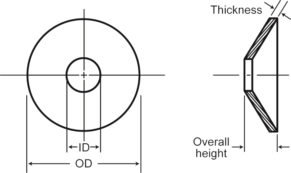 Other view of WASHER DISC SPRING BLK 100.0X51.0X5.00MM