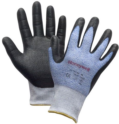 Other view of Honeywell Perfect Cutting® Spectra® 2318766 Cut Resistant Gloves - Seamless knit - Polyurethane Palm Coat - Blue/Black - 11