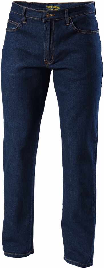 Other view of Hard Yakka Y44610 Men's Stretch Denim Jeans - Cotton - SA Water - Navy - 82R