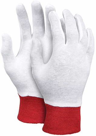 Other view of Protective Gloves - Knitwrist Cuff - Interlock Cotton - White - X-Large - IG100156 - Guardian Safety