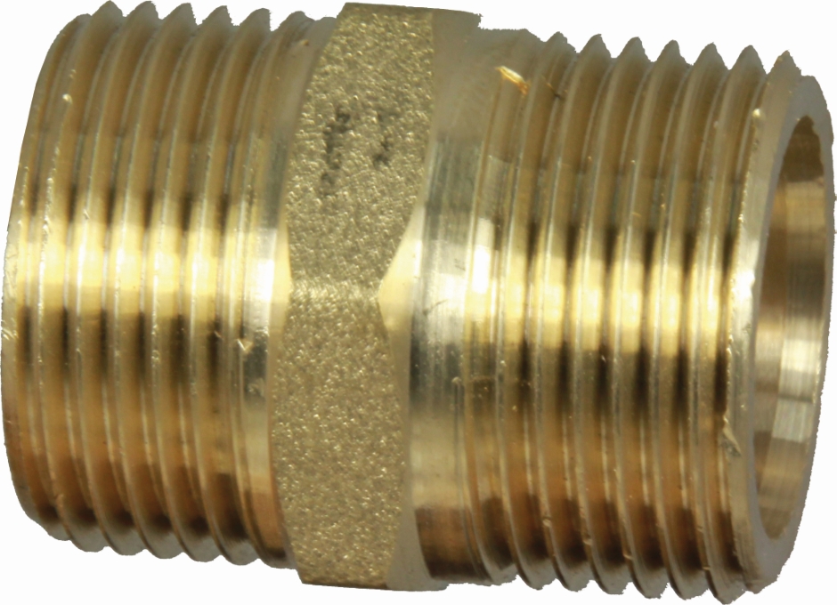 Other view of NIPPLE BRASS HEXAGONAL BSPP 1