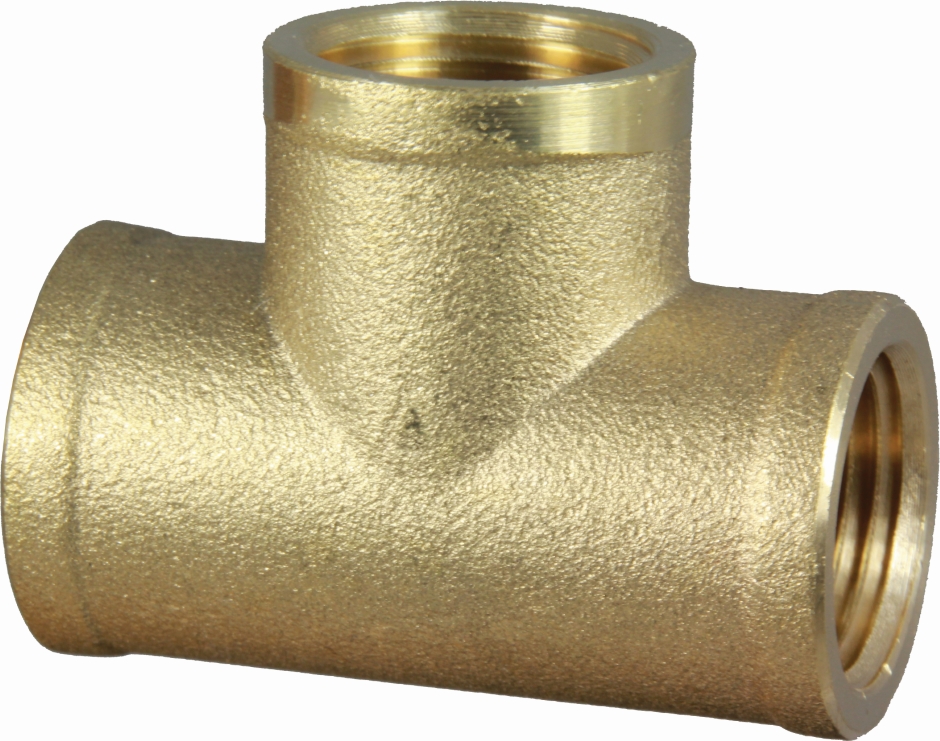 Other view of TEE BRASS H.W. BSPP 2"   50MM