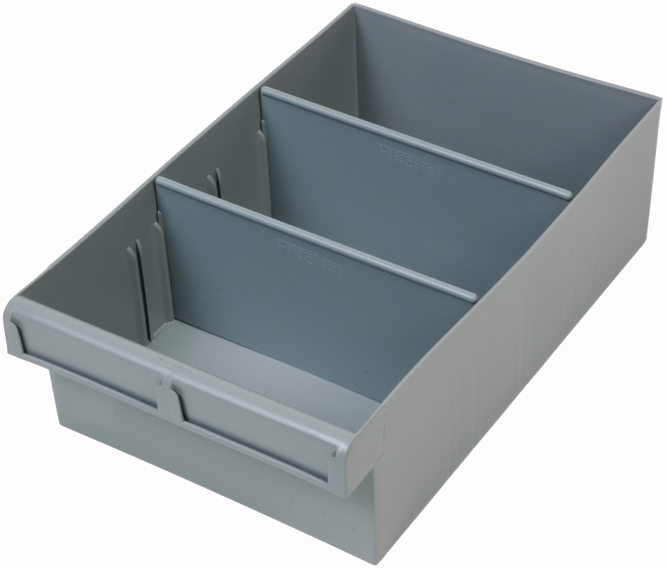 Other view of Bin Divider - Grey - Plastic - 100 mm x 100 mm - F1H-014 - Fischer