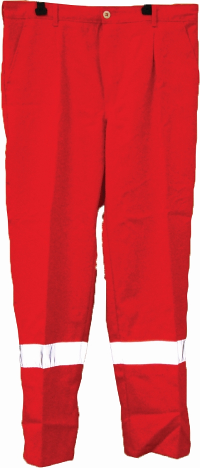 Other view of High-Visibility Trouser with Reflective Tape - Flame-Retardant - Style S301 Indura Ultrasoft - Orange - 82R - TRSC96 - Tuffa