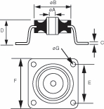 Other view of MOUNT INSTRUMENT ISOLATOR MACKAY M16125