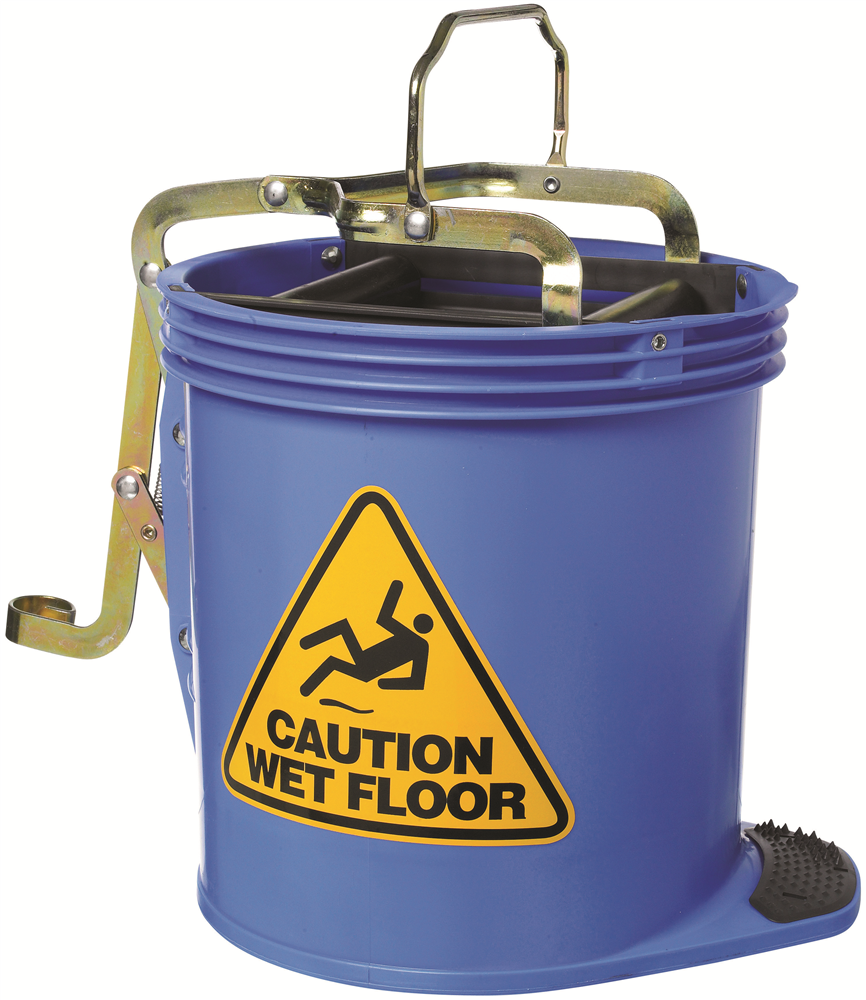 Other view of Plastic Contractor Wringer Mop Bucket - Blue - 310mm x 470mm x 470mm - IW005 - ED Oates