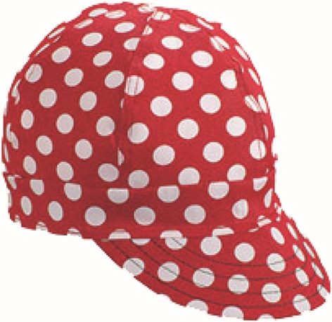 Other view of Kromer KC7-3/8 Welders Cap - White Dotted Red - 59 cm