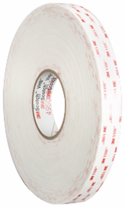 Other view of High Strength Bonding Foam Tape - White - Foam - General-Purpose Acrylic - 25.4 mm x 33 m - 4951 - VHB™ - 3M™ - 3/Pack