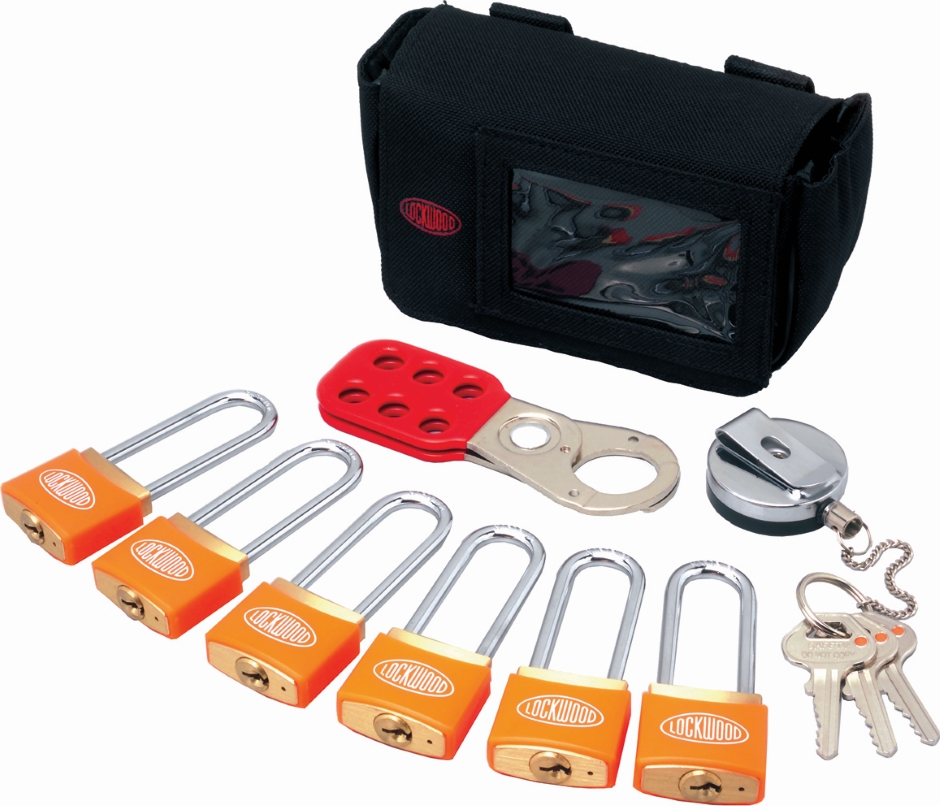 Other view of Lockwood Assa Abloy Complete Lockout Safety Kit - 6 Pad - Red