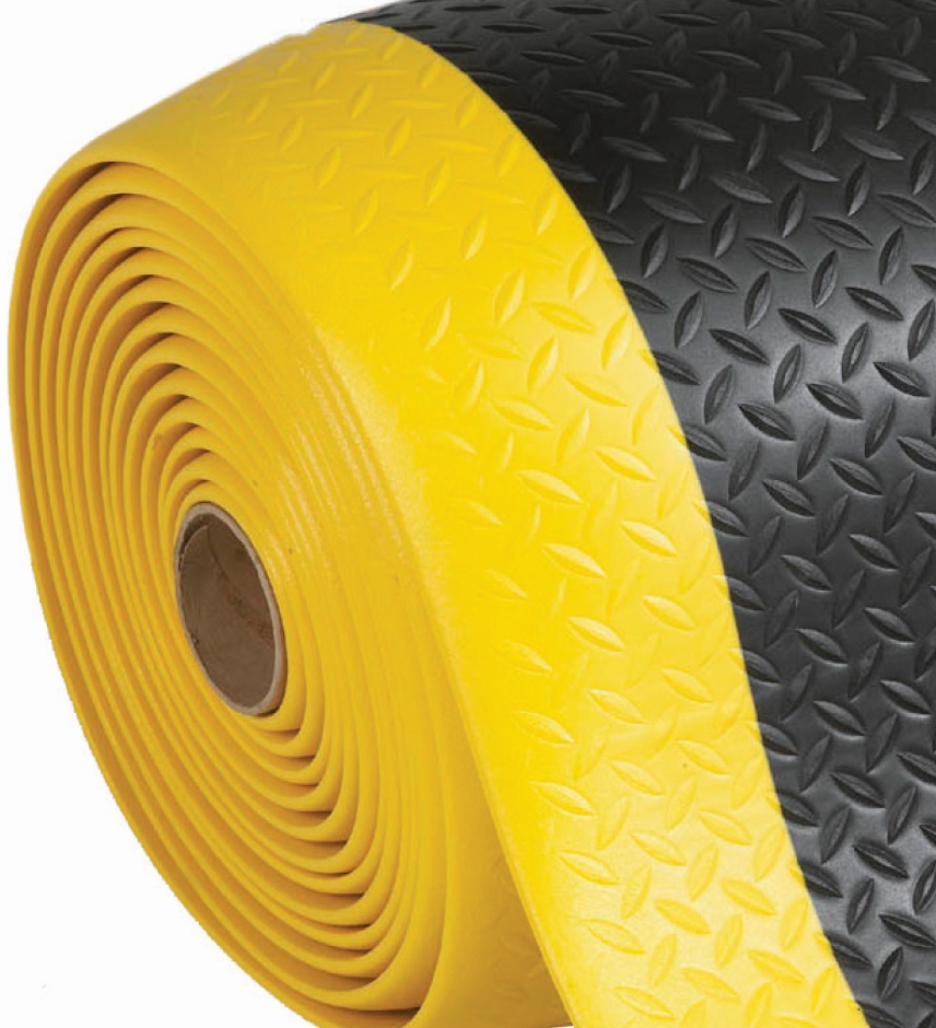 Other view of Notrax Anti-Fatigue Matting - Black/Yellow - 5 x 3 ft x 12.5 mm - NO-419S0035 - Diamond Softred™ - Inter Clean