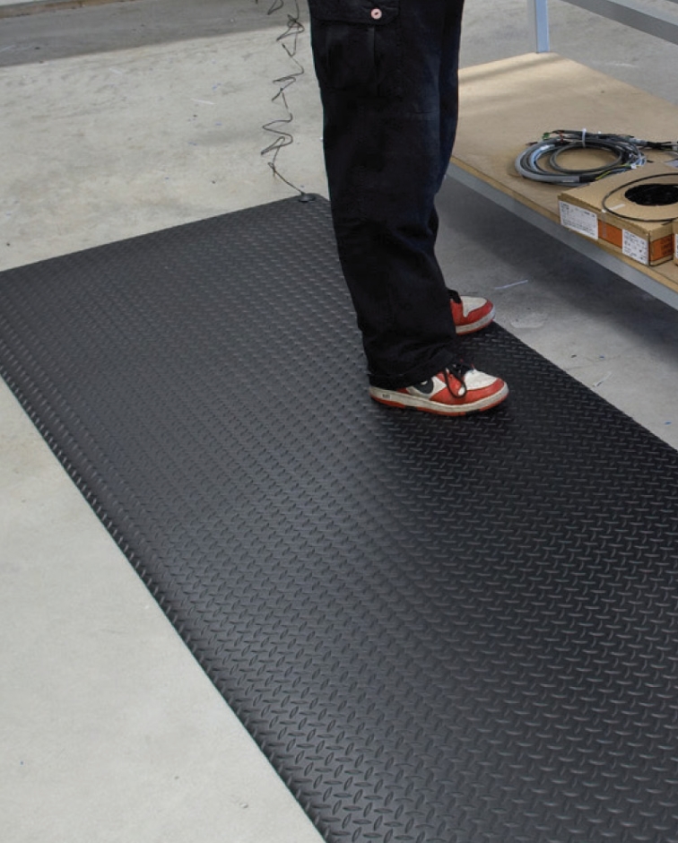 Other view of Notrax Specialty Matting - Black - 3 x 2 ft x 14.2 mm - 808261BL - Diamond Stat™ - Inter Clean