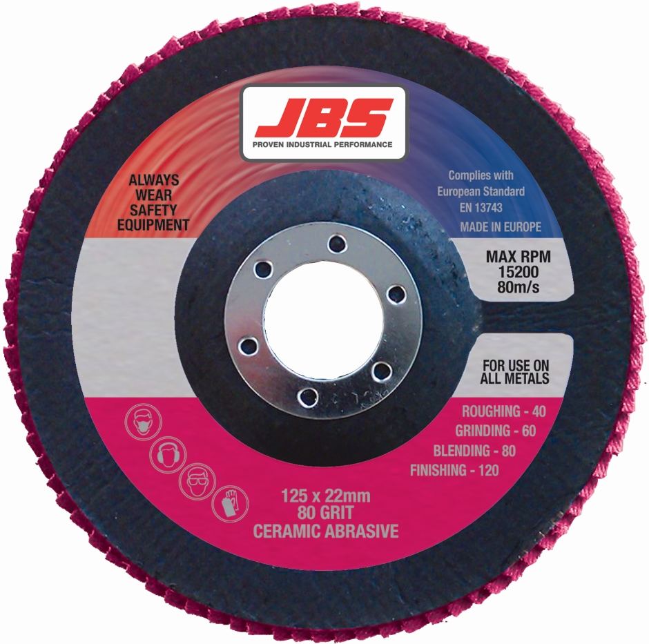 Other view of DISC FLAP CERAMIC JBS 125X22 80 GRIT