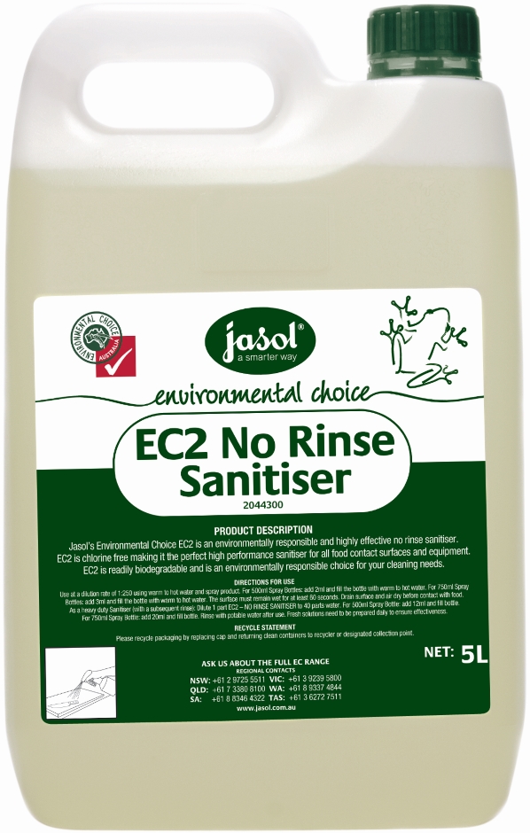 Other view of EC2 No Rinse Sanitiser - 5 L - Can - 2044300 - JASOL