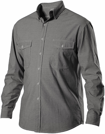 Other view of Men's Chambray Shirt – Cotton – Charcoal – 38 – K04320 – King Gee