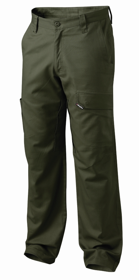 Other view of Men's WorkCool2 Pant – Cotton Ripstop With Heavy Duty Mesh – Green – 77R – K13820 – King Gee