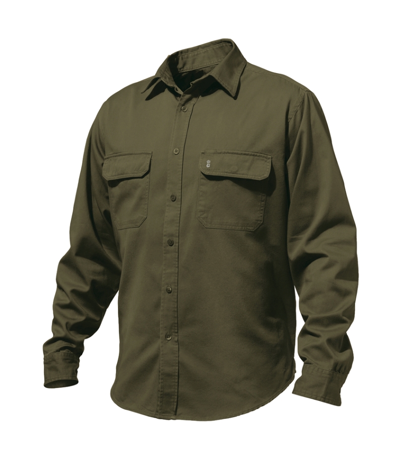 Other view of Men's Shirt – Cotton – Fatigue – 2X-Large – K14200 – Worn G's – King Gee