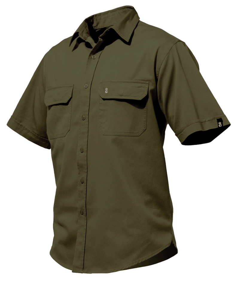 Other view of Men's Shirt – Cotton – Fatigue – Large – K14210 – Worn G's – King Gee