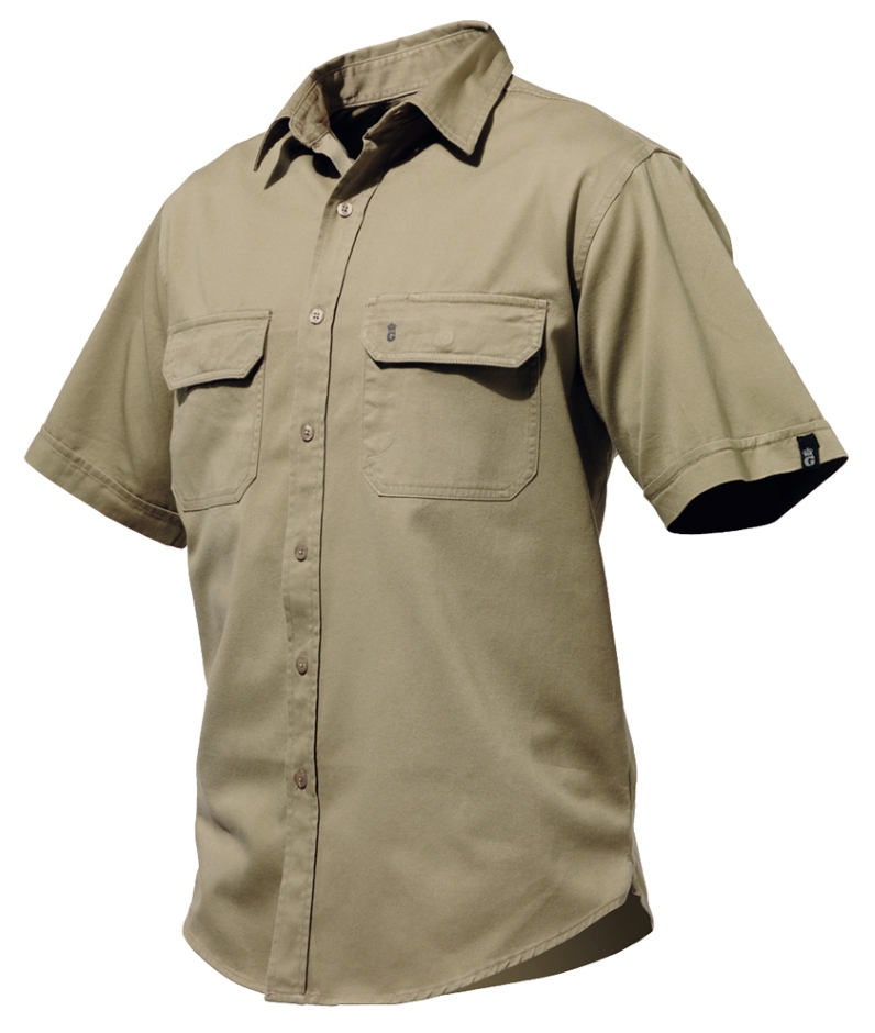 Other view of Men's Shirt – Cotton – Khaki – X-Large – K14210 – Worn G's – King Gee