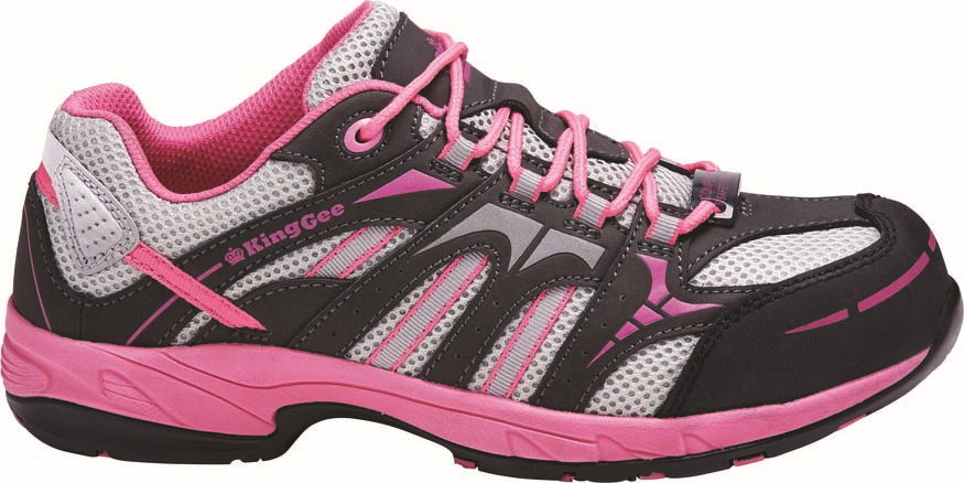 Other view of King Gee - K26600 - Women's Safety Sports Shoes - COMP-TEC G3 - Pink/Grey - 7