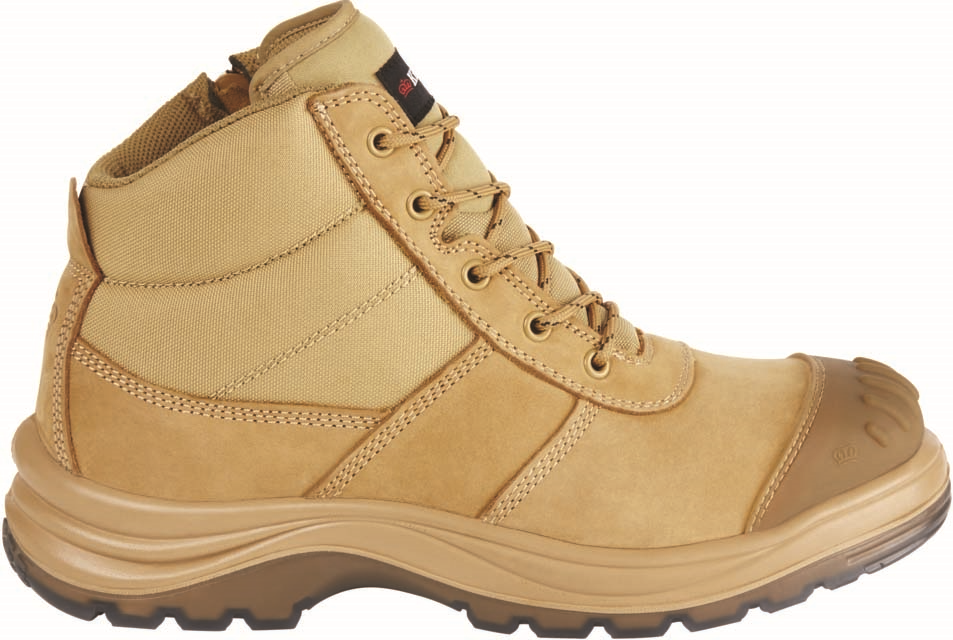 Other view of King Gee - K27100 - Tradie Safety Boots - Laceup Zip - Wheat - 8.5