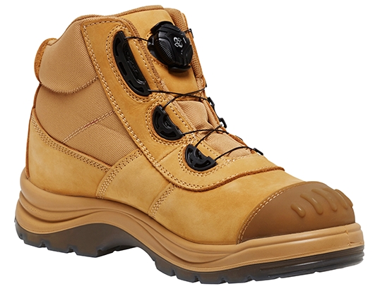 Other view of Men's Safety Boots - Anti-Static - Boa Lacing - Leather & Breathable Nylon - Wheat - Size 12 - K27170 - Tradie - King Gee