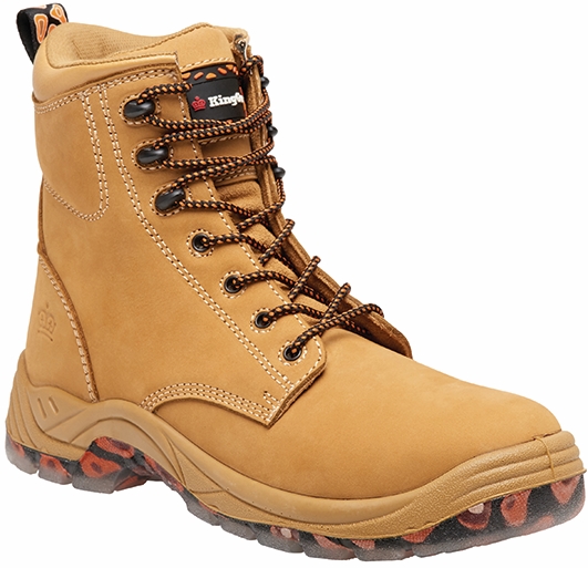 Other view of Boot -Safety Blaze Lace-Up With Side Zip -Wheat -10.5 –K27190 -KingGee