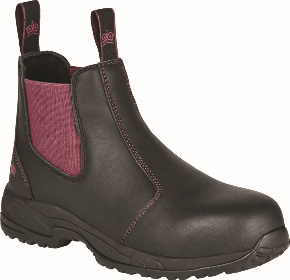 Other view of King Gee - K27390 - Women's Tradie Safety Boot - Elastic Sided - Black - 11