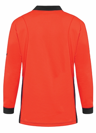 Other view of WorkCool Hyperfreeze Spliced Polo T-Shirt – Polyester – Red/Charcoal – Small – K54235 – King Gee