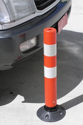 Other view of Bollard - Knock Down - 100 mm x 1000 mm - Polyethylene - Red - KDB1000 - Barrier Group