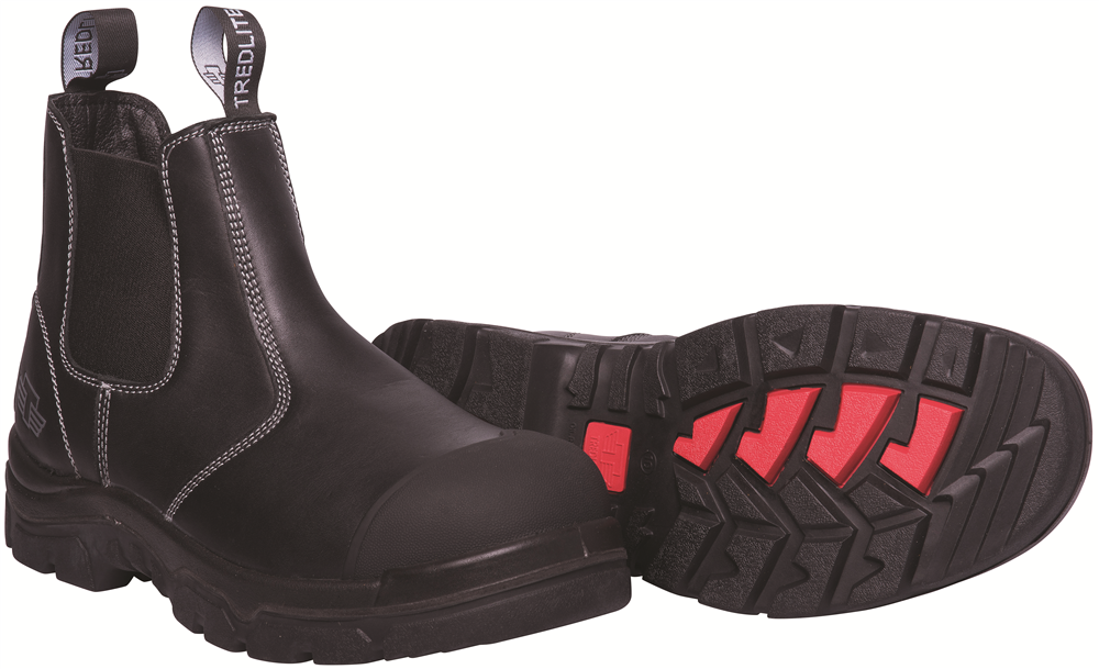 Other view of Safety Boots Elastic Sided with Steel Toe Cap - Black - 12 - Tredlite Kemerton