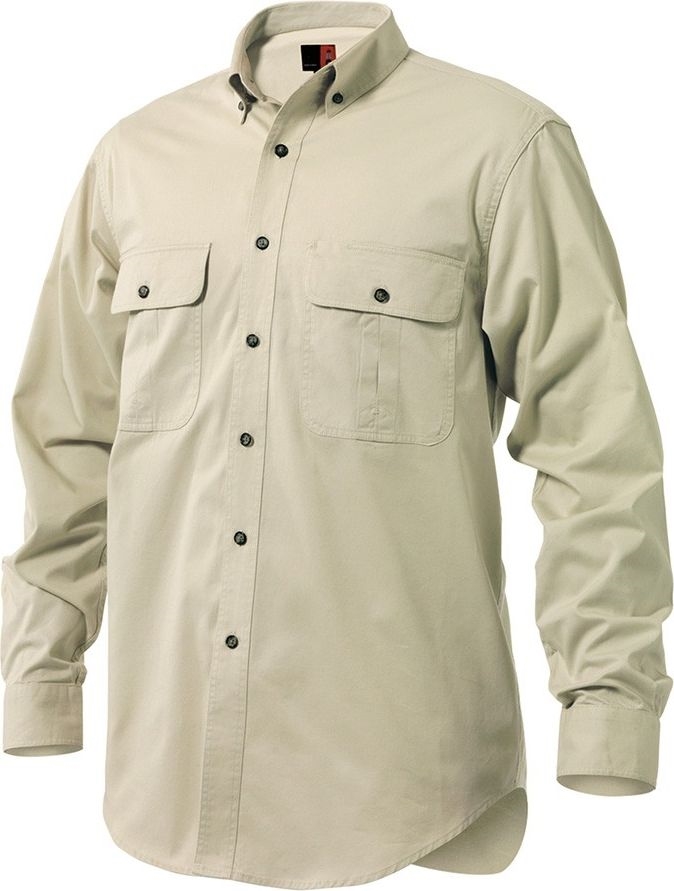 Other view of Men's Twill Shirt – Cotton – Stone – X-Large – K04350 – King Gee