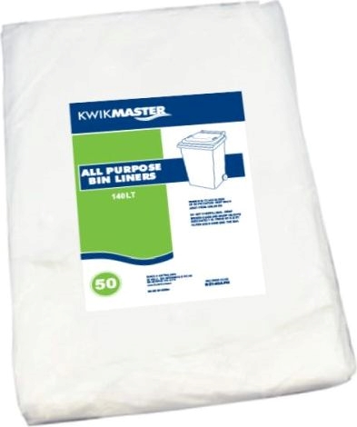 Other view of Kwikmaster - Liner Garbage - Natural - 140L - Carton of 200