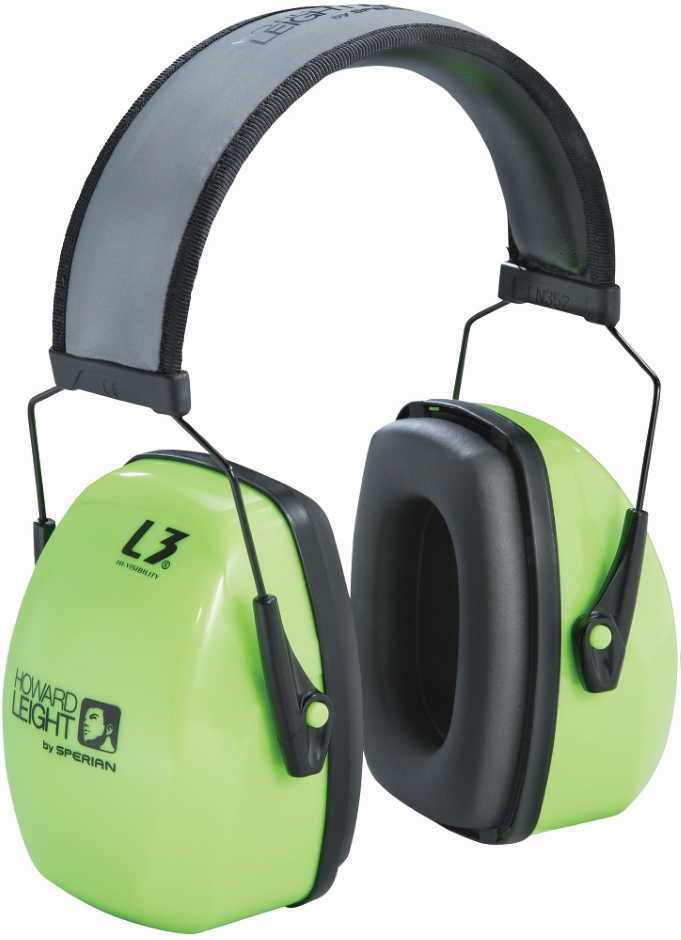 Other view of Earmuff - Hi-Visibility - Head Band - Bright Green - 33 dB (Class 5) - Leightning® L3HV - Howard Leight