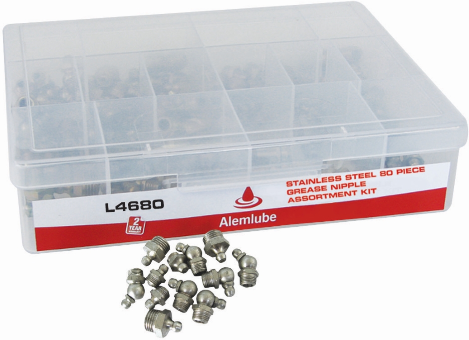 Other view of 80 Pieces Grease Nipple Kit - Assorted - L4680 - L-Series - Alemlube