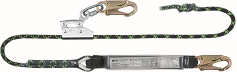 Other view of Sharp Edge Adjustable Kernmantle Rope Lanyard - Polyester Rope - 2 m Length - LA11FEC2.0 - Miller