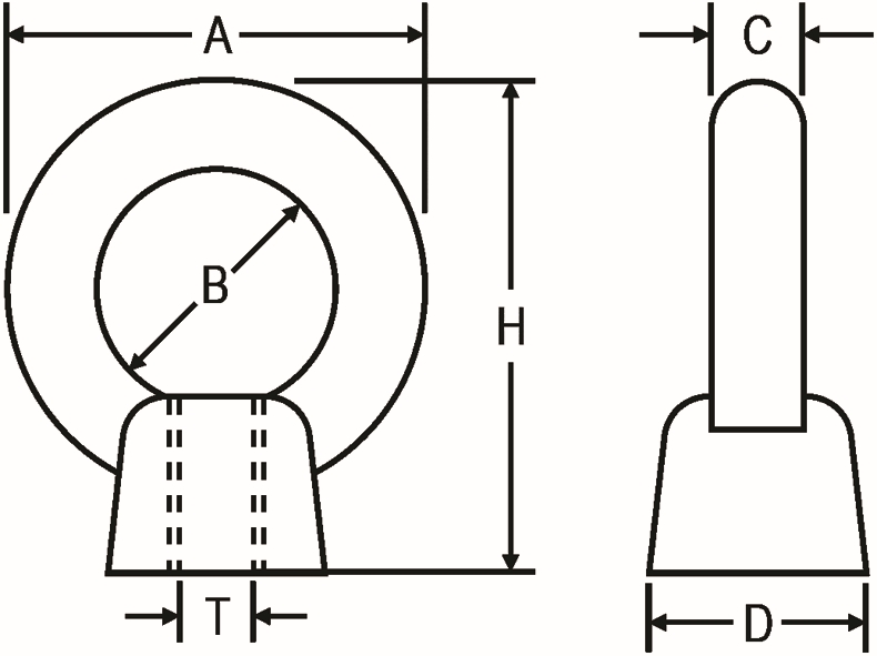 Other view of NUT EYE S/S316 24MM