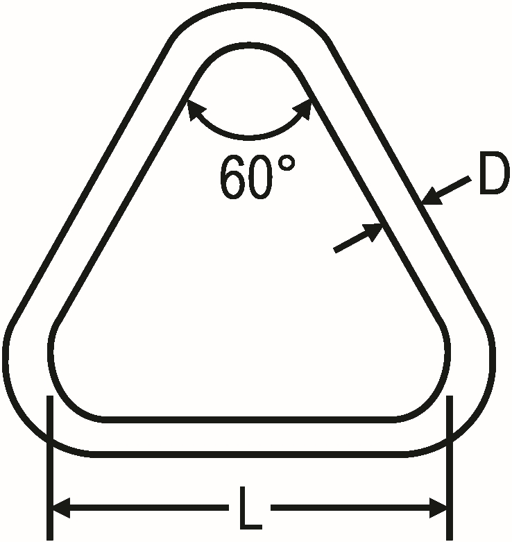 Other view of RING TRIANGLE S/S304 M8 X 50