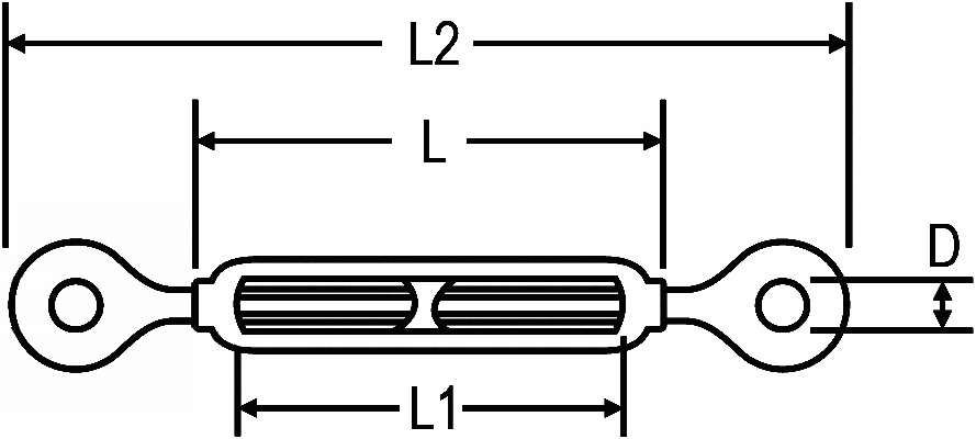 Other view of TURNBUCKLE S/S EYE/EYE 12MM