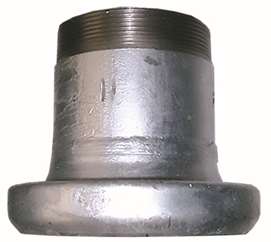 Other view of MCC Coupling - Bauer Style - Female X BSPM - Galvanized - 50mm - LLF2M